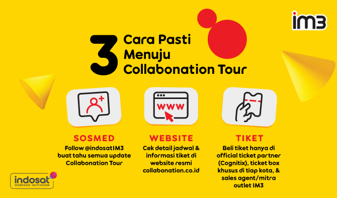 Ini Cara Pasti Untuk Datang Dan Beli Tiket Konser Collabonation Tour